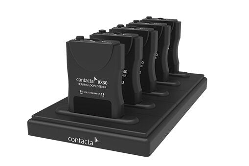 Contacta RX30-DC5-PS 5 Bay Charger for the RX30 Hearing Loop Receiver ...