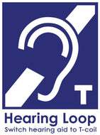 Hearing Loop Logo Label - Large